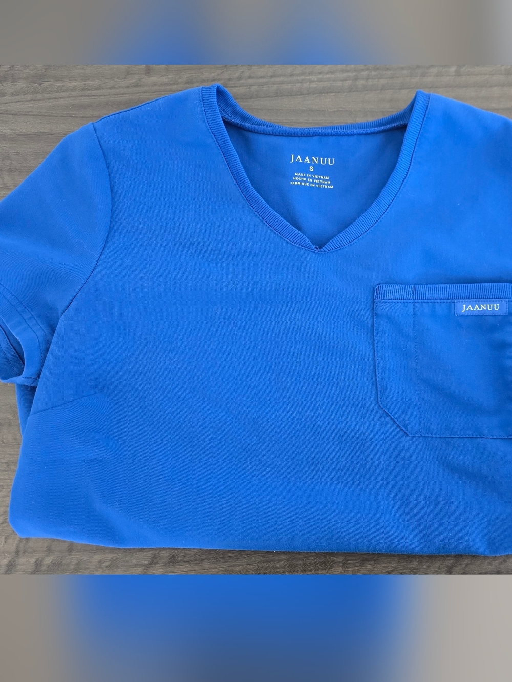 Jaanuu Blue Scrub Top